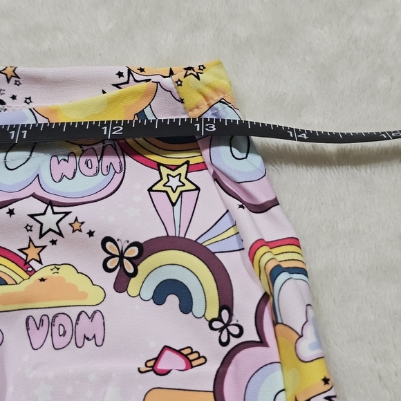 VDM The Label ✦ “Natalie” Fairyfloss Cover Up ✦ Rainbow Doodle Print Cinch Tie M - Picture 11 of 15